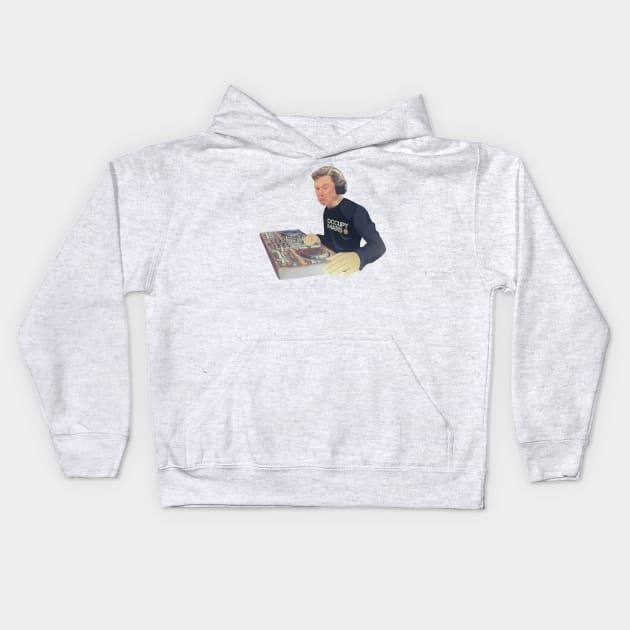 DJ Elon Musk Kids Hoodie by Vanilla Susu